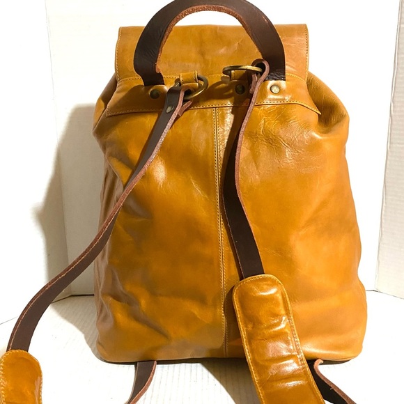 Leaders Brown leather backpack - Picture 2 of 11